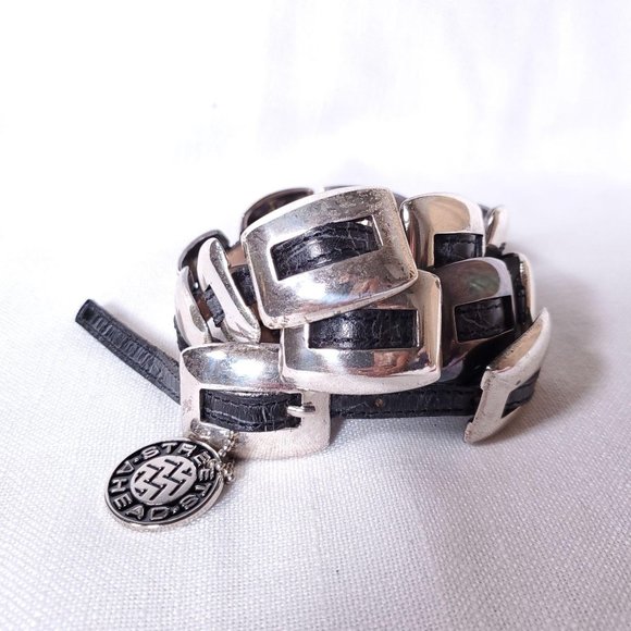 Vintage Accessories - Vintage streets ahead conch  thin high waist belt